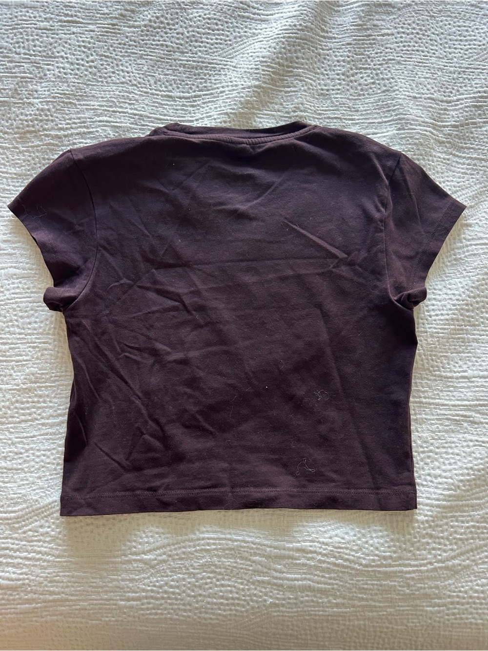 Oner Active Plum Brown Unified Wrap Flared Pants & Baby Tee Set - Picture 7 of 8